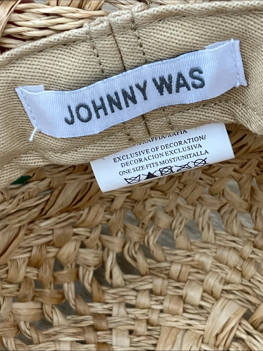 Johnny Was Helena Bucket Straw Hat Scarf
